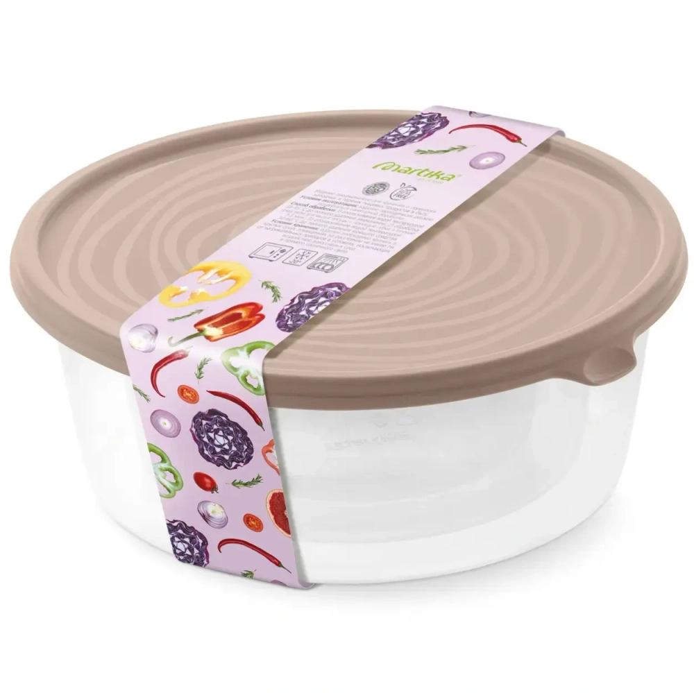 Контейнер «Сальваре» набор 0,5л; 1л; 1,7л мокко С236МОКК