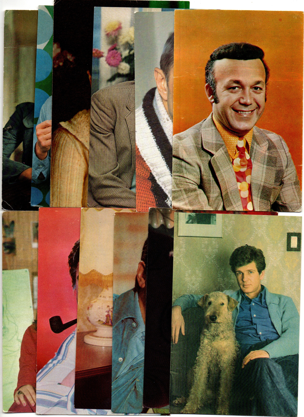 №126 Открытки Артисты и актёры СССР 1970–1980-е г. 25 штук. Цветные, чистые, без повторов