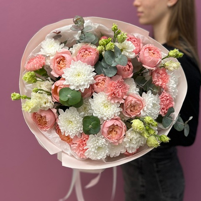 Букет "Любовь в пастельных тонах" #7