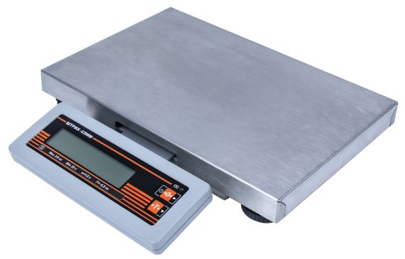Весы фасовочные ШТРИХ-СЛИМ 200М 15-2,5 ДП1 Ю (POS2) интерфейс USB (размер платформы 300х200х50)