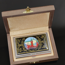 Визитница "Москва" (роспись Палех)