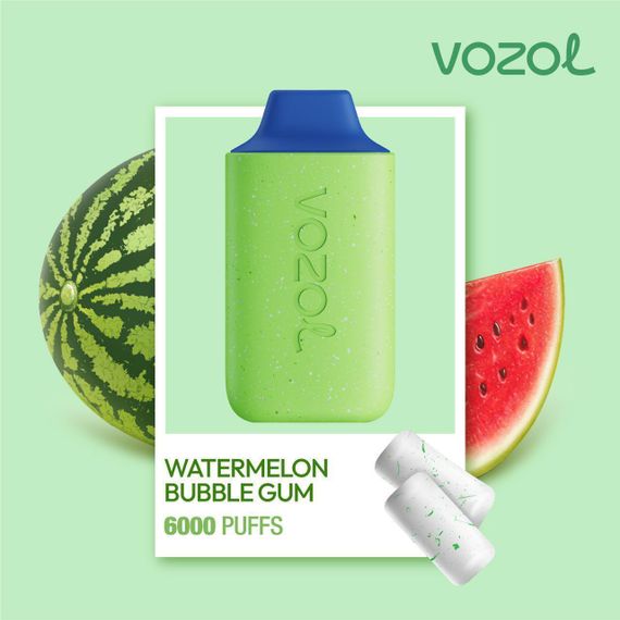 Vozol Star 6000 -Watermelon Bubble Gum (5% nic)