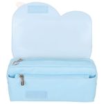 Пенал мягкий ЮНЛАНДИЯ с ручкой, 2 отделения, полиэстер, "My Space", голубой, 21х9х6 см, 271578