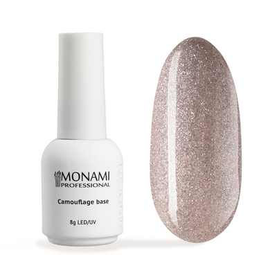 Monami Base Аurora Beige - База светоотражающая для ногтей, 8мл