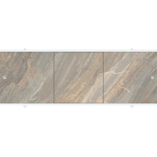 Экран для ванны ПРЕМИУМ А (алюм. профиль) 1,7 камень коричневый