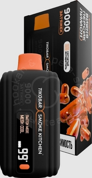 Одноразовая ЭСДН «Tikobar x Smoke Kitchen SOLO X 9000» с ароматом Вишня Персик Лимон