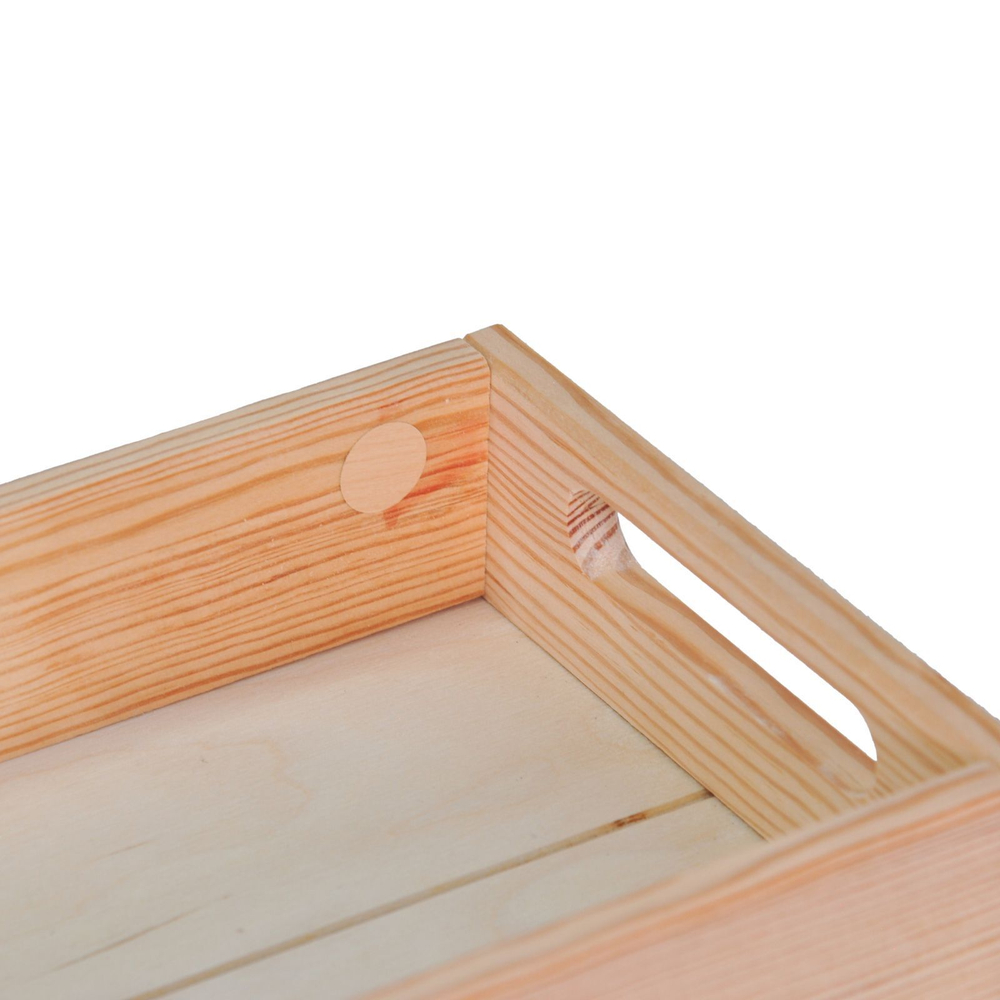 Столик поднос деревянный разборный для кухни 58х18, бежевый