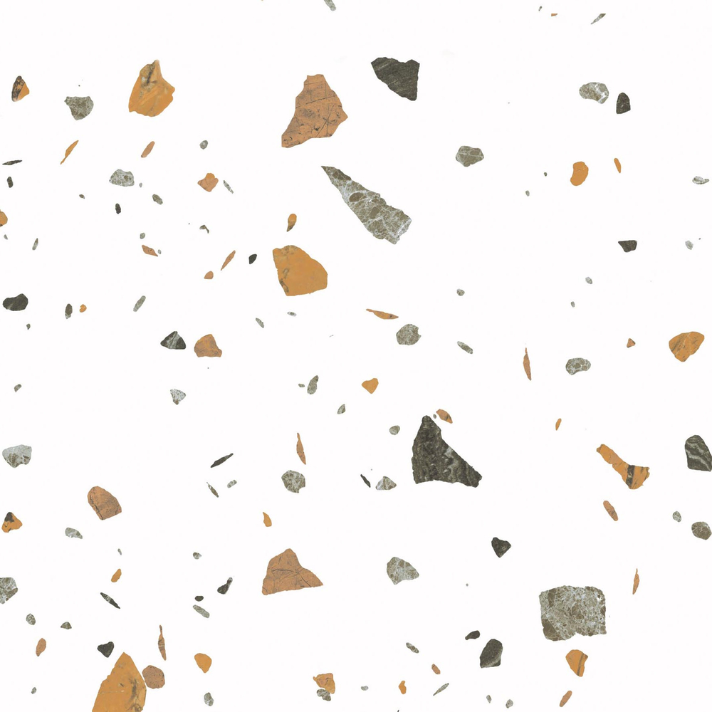 Керамогранит, Arcadia Ceramica, TERAZZO BLANCO, 600x600 мм, матовая с глянцевым эффектом