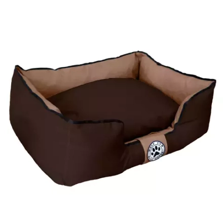 Лежанка для собак размер M двусторонняя разборная шоколадная Царь-лежанка Lapalandia