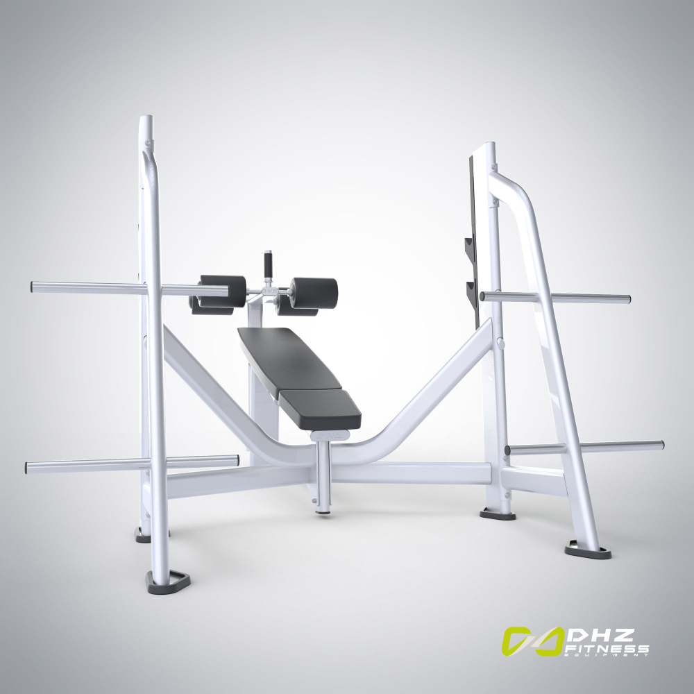 E7041 Скамья-стойка для жима под углом вниз