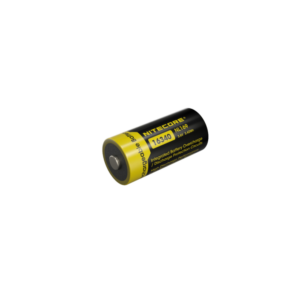 Аккумуляторная батарея Nitecore RCR123A/NL169 950Mah