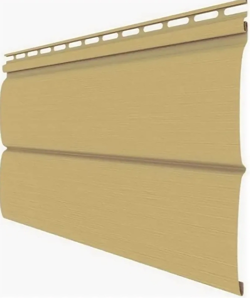 Сайдинг виниловый Кофе с молоком двойной оц брус 0,23*3,66 м