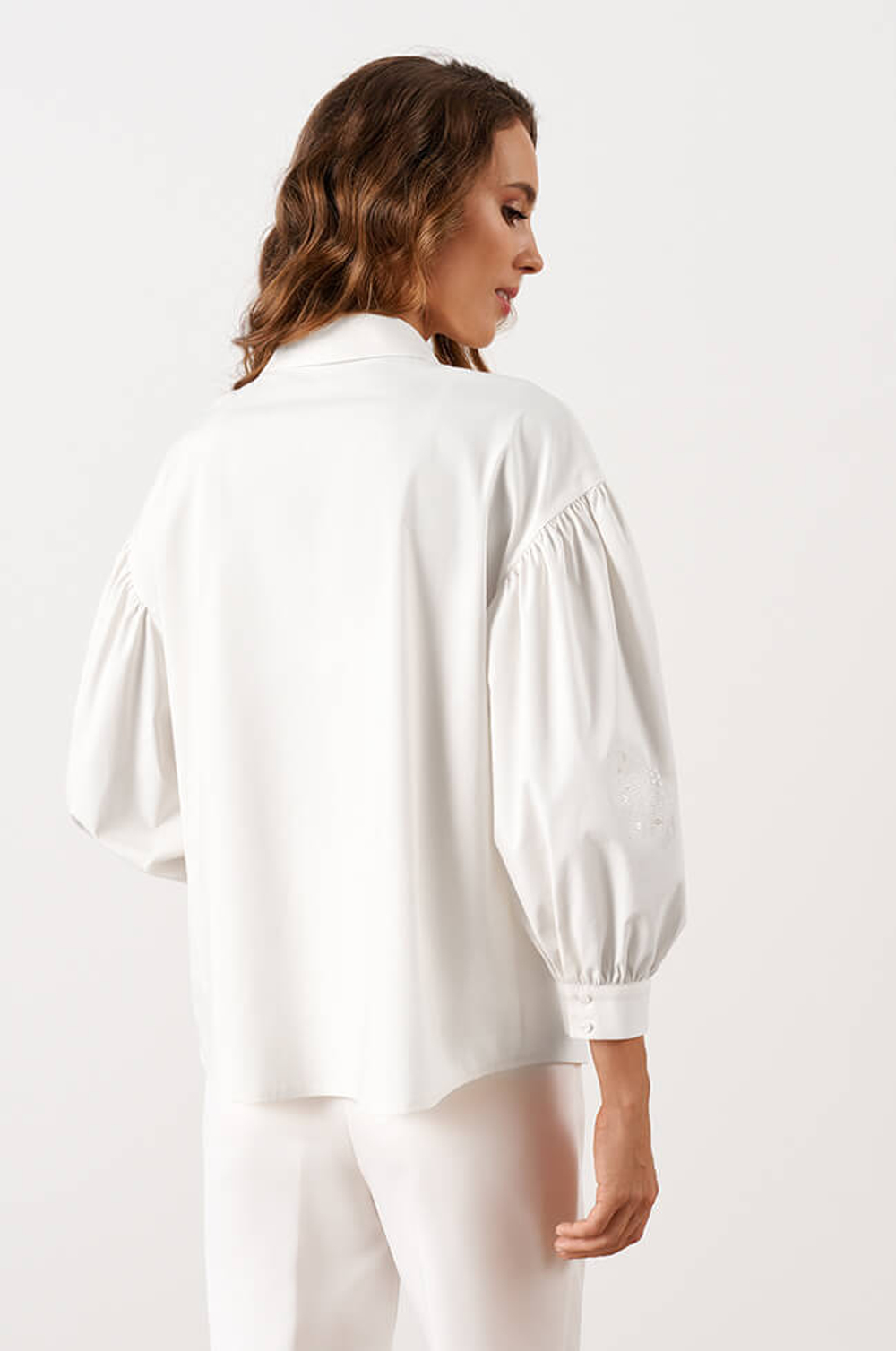 23044 Блузка женская (молочный)