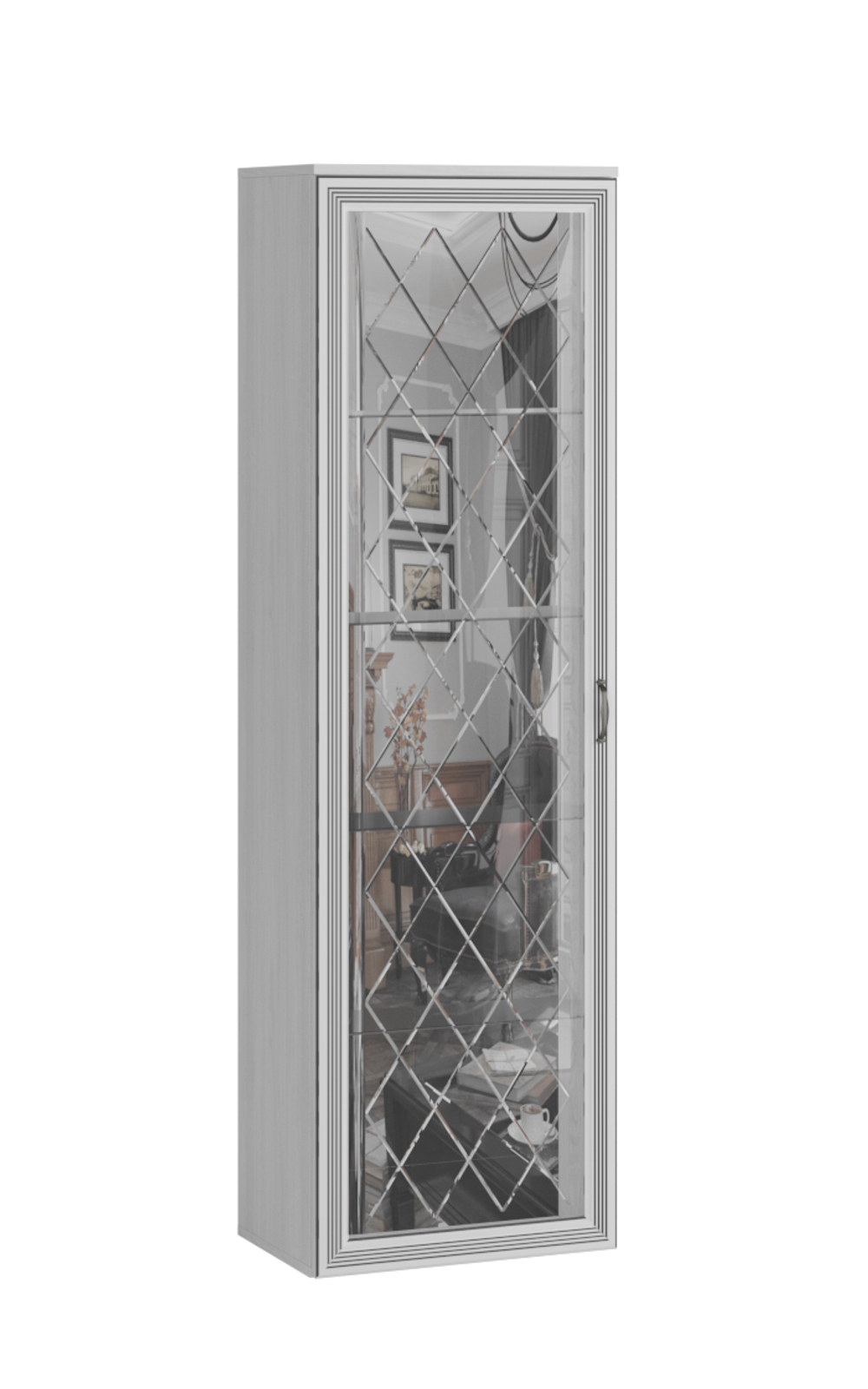 Шкаф-витрина (надставной) Ливорно ЛШ-8, ясень