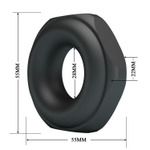 Черное эрекционное кольцо Jarvius