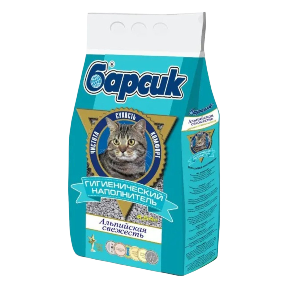 Наполнитель "Барсик" альпийская свежесть, 4.5л