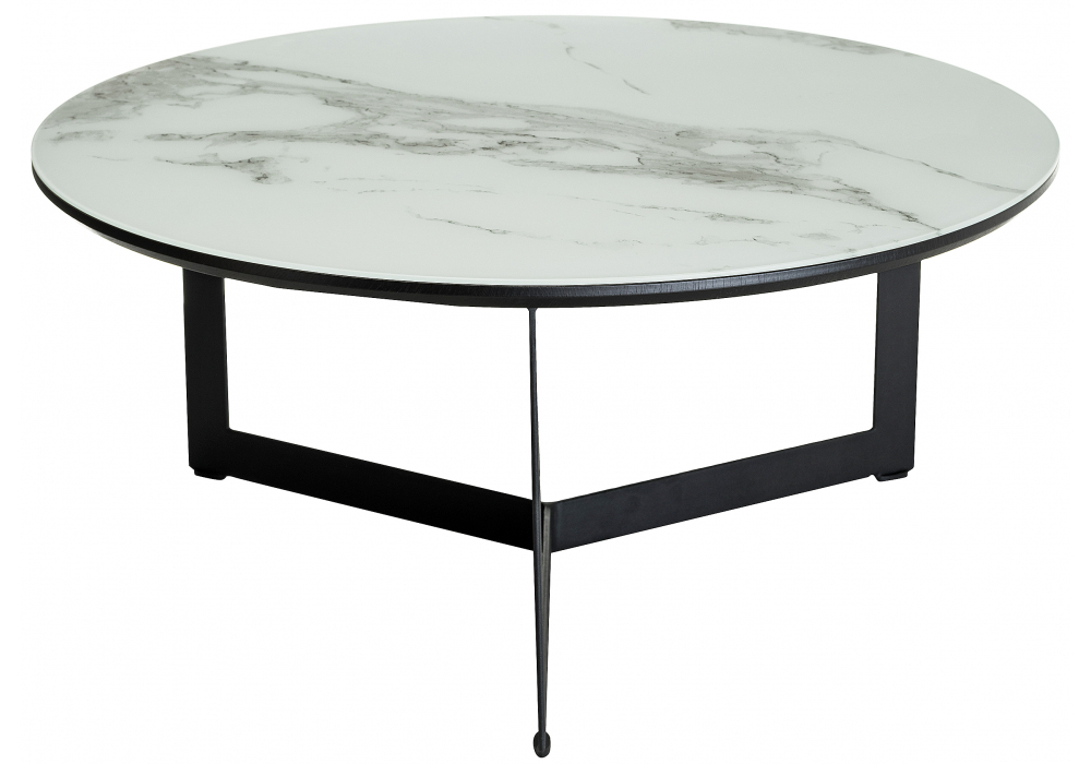 Журнальный стол Woodville Роб D-700 белый мрамор