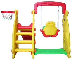 Детский комплекс Капризун Кролик с волнистой горкой