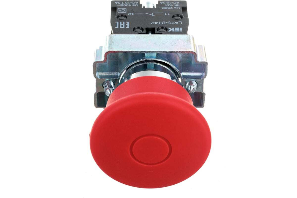 Кнопка управления LAY5-BT42 "Грибок" аварийная с фиксацией IEK
