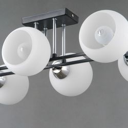 Потолочная люстра ILLUMICO TRENTO IL0791-6CSQ-25 BK CR TRENTO