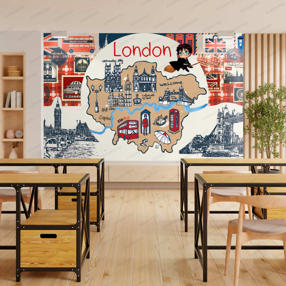 Фотообои для кабинета иностранного языка Лондон 023