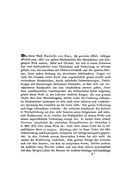 Die Zwei Recensionen Und Die Handschriftenfamilien Der Weltchronik Rudolfs Von Ems, Mit Auszügen Aus Den Noch Ungedruckten Theilen Beider Bearbeitungen | A.F. Vilmar