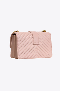 CLASSIC LOVE BAG ICON CHEVRON – pink/dusty pink-antique gold