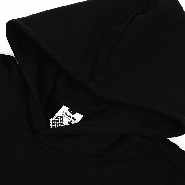 Худи Технопессимизм Heavycotton Embroided Blackout черный - фото 5