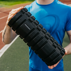 ITEX SPORT массажный ролик МФР черный (для спины, рук, ног), оптом