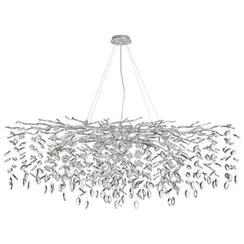 4970/14 HALL ODL24 635 матов.серебристый/алюмин./хрусталь Люстра G9 14*40W DELICA