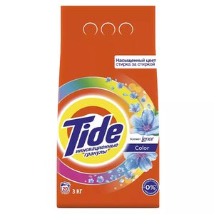 Порошок аква пудра Tide автомат color аромат lenor 3 кг/упак 6 упак/кор