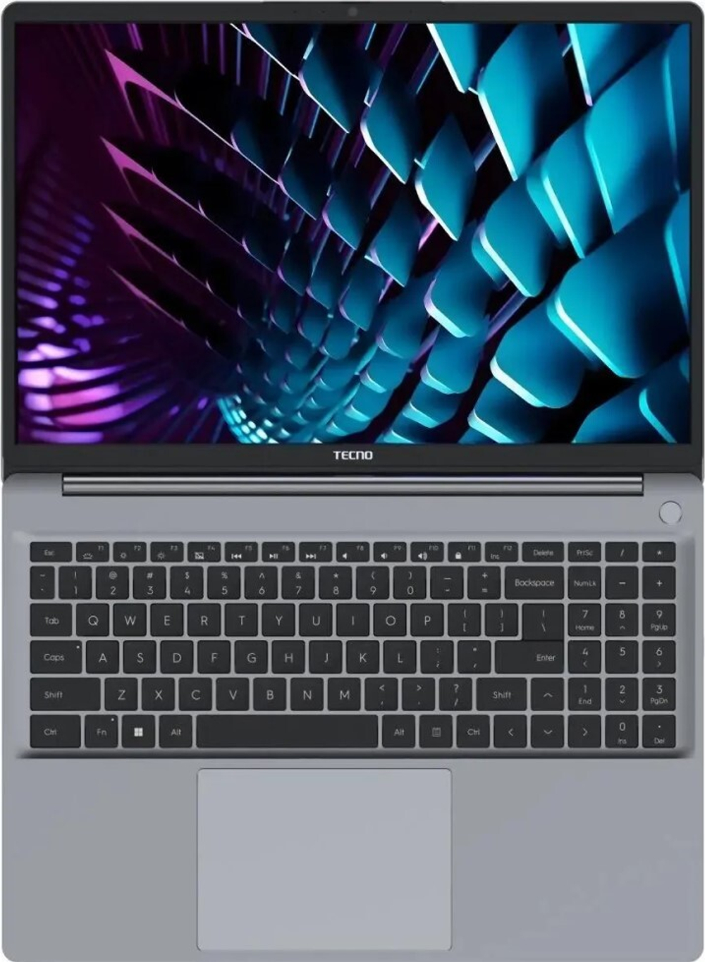 Ноутбук  TECNO MegaBook K16SAA 16 ", Core i5, 16 Гб RAM, 512 Гб SSD, Iris Xe Graphics, Серый