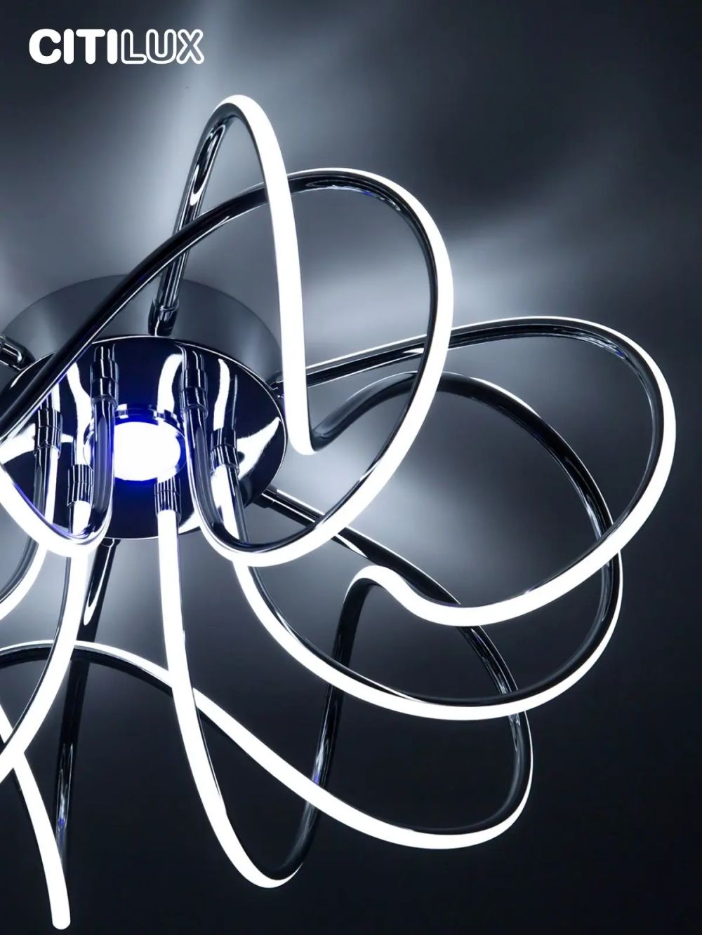 Citilux Мишель CL229161 RGB Люстра светодиодная с пультом Хром