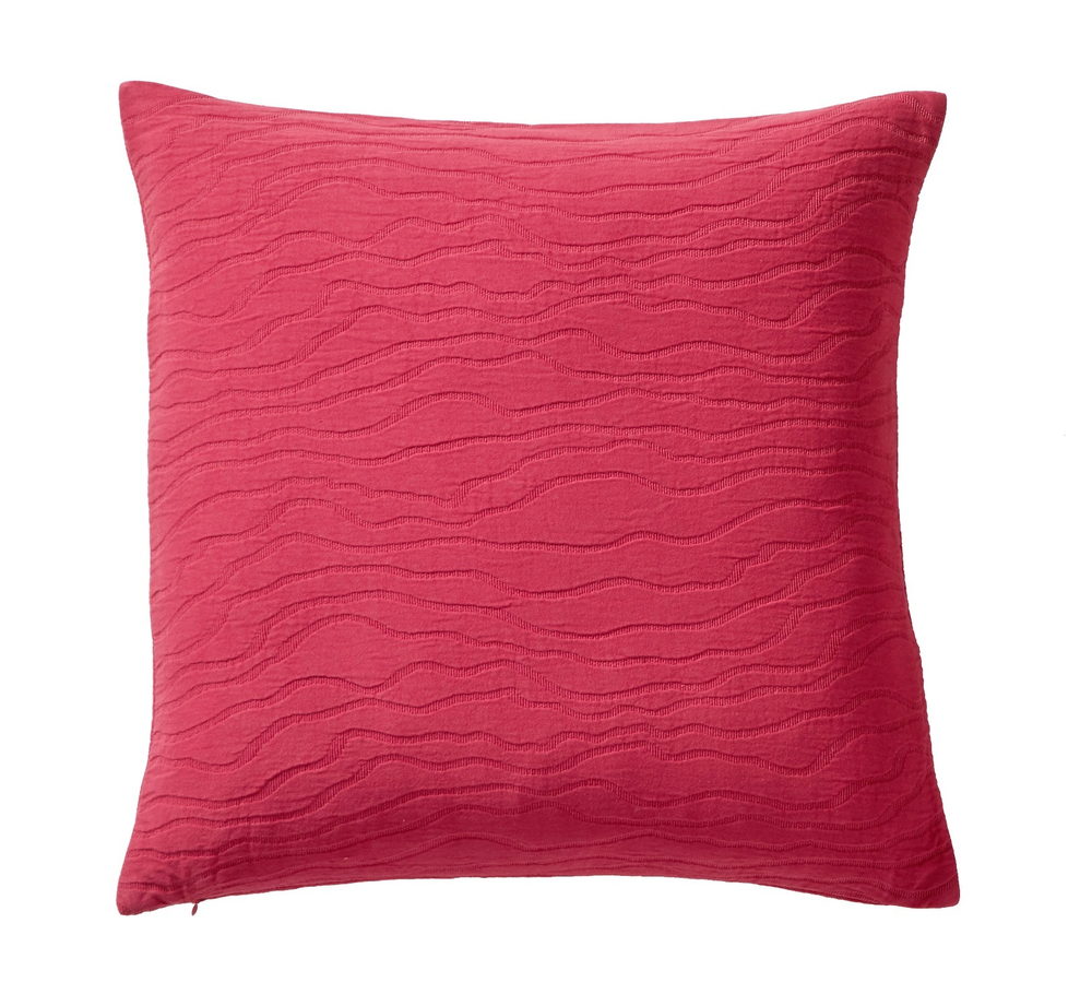 Подушка RACINES BOIS DE ROSE подушка Blanc des Vosges 45x45 Красный