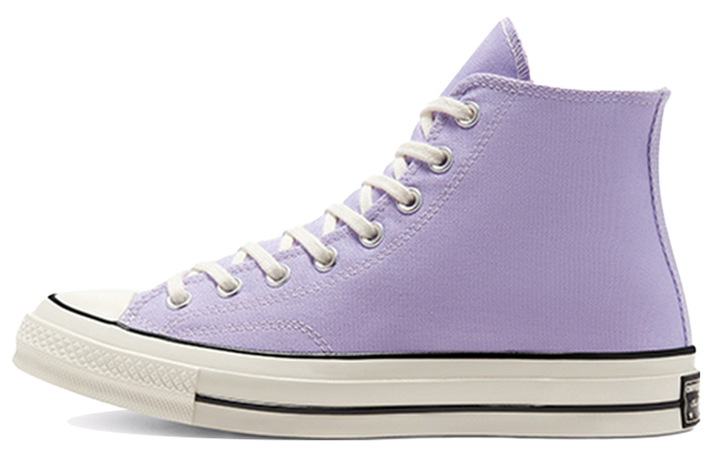 Converse 1970s chuck taylor all star non-slip wear-resistant high-top canvas shoes for men and women the same purple