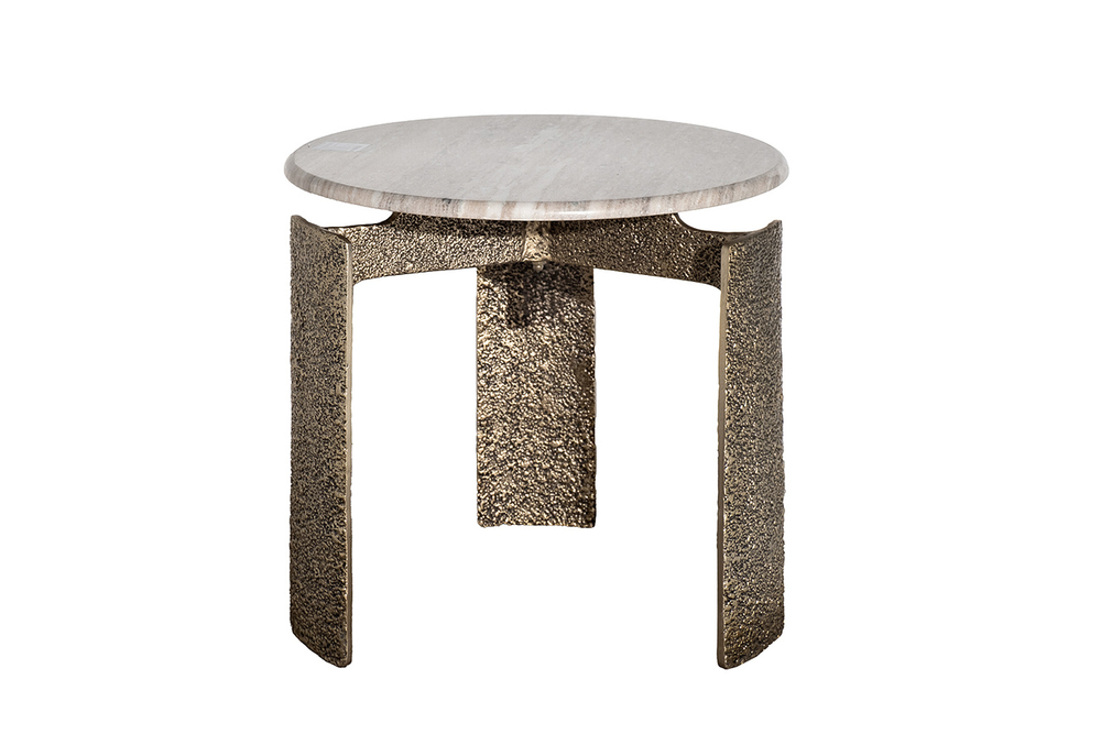 Стол журнальный Garda Decor Garda Decor мраморный d60*63 см
