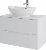Тумба с раковиной Orange Line 80 Li-80TuwMDF+B08-585W белый