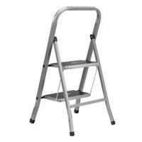 Стремянка 2 ступени стальная с противоскользящими накладками Сибртех