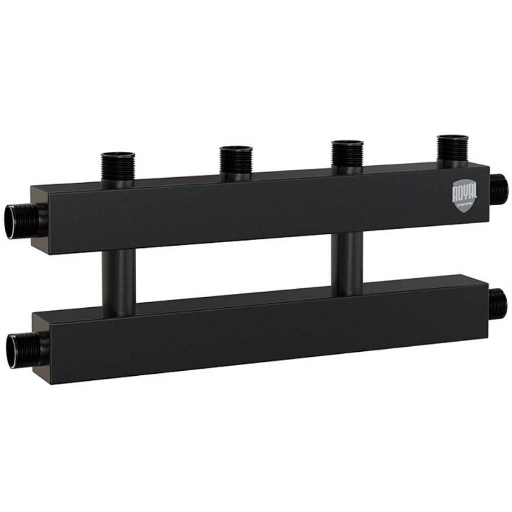 Коллектор на 2 (3) отопительных контура, Ду 25 с кронштейнами