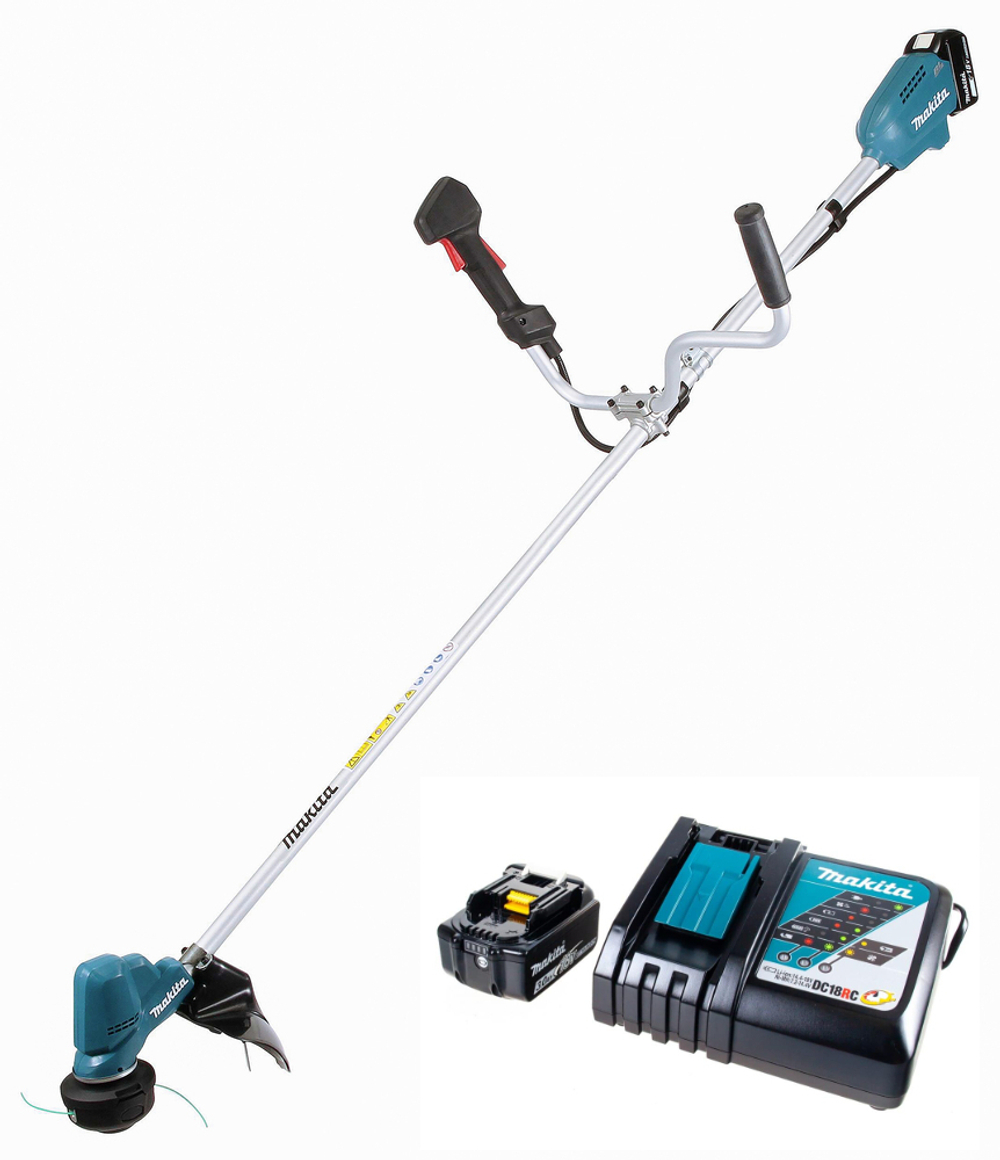 Коса аккум. LXT велорукоятка, d-30см, M10xLH, ADT, AFT, XPT,АКБ BL1830Bx1шт., ЗУ DC18RC Makita DUR190UZX3RF