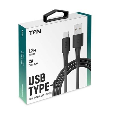 Кабель USB Type-C TFN 0.2m black