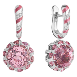 Серьги с Турмалинами и Бриллиантами, E0122-1/1