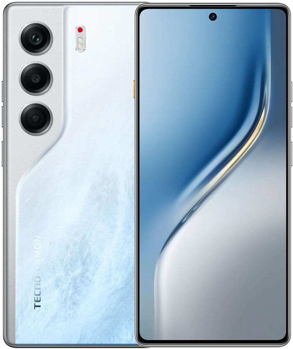 6.78" Смартфон TECNO Camon 40 8/128Gb,  NFC,  AMOLED,  120Гц,  5200мAч,  белый