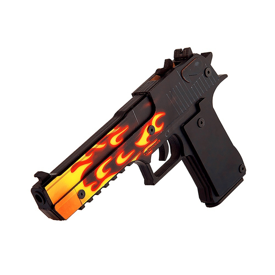 Деревянный пистолет VozWooden Active Desert Eagle Пламя (резинкострел)