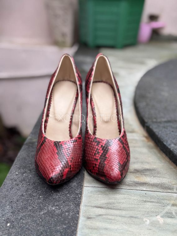 Женские туфли из кожи питона SH-191