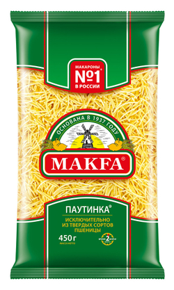 Макаронные изделия вермишель паутинка «Макфа» - 450 г