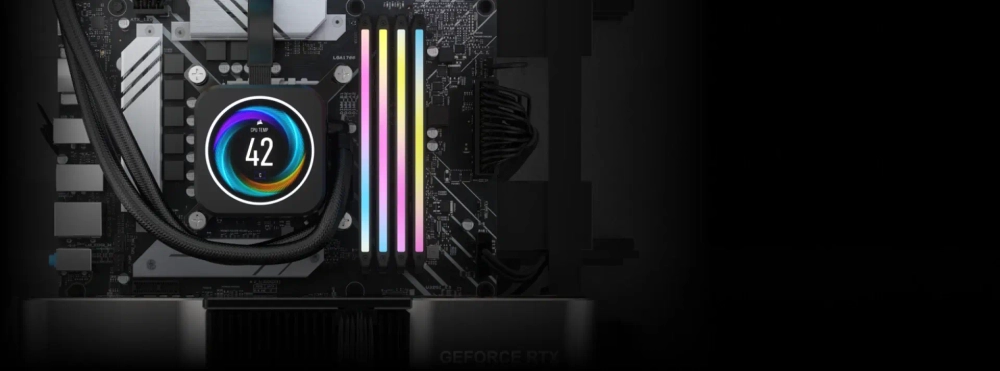 Оперативная память CORSAIR Dominator Titanium RGB, 32 Гб DDR5 (2x16 Гб), CL34, 7200 МГц, (CMP32GX5M2X7200C34)