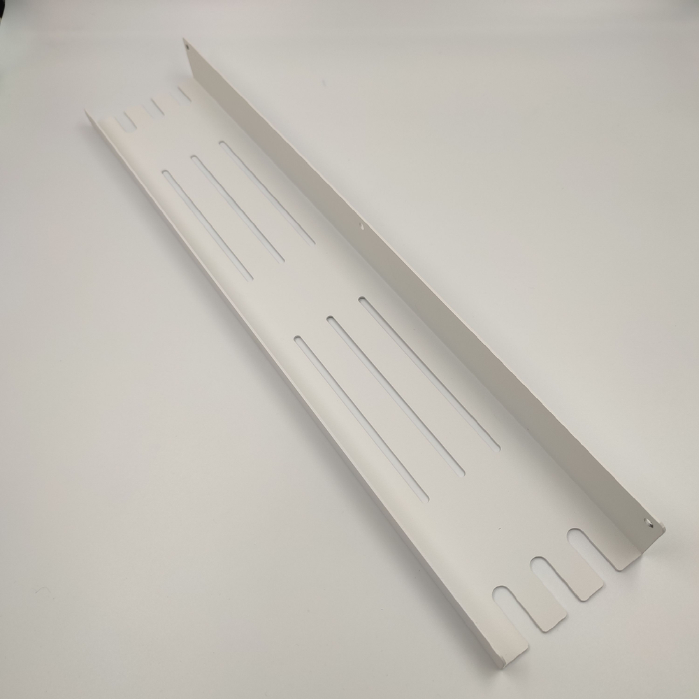 Полка MetaDec Holes настенная прямая, 50х10см белая, 1шт