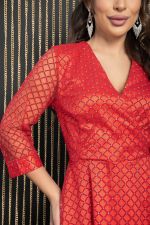 Платье праздничное Северное сияние (красное) П14398-5М LT Collection