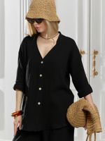 Блузка женская Асель-2 Виотекс ЧЁРНЫЙ